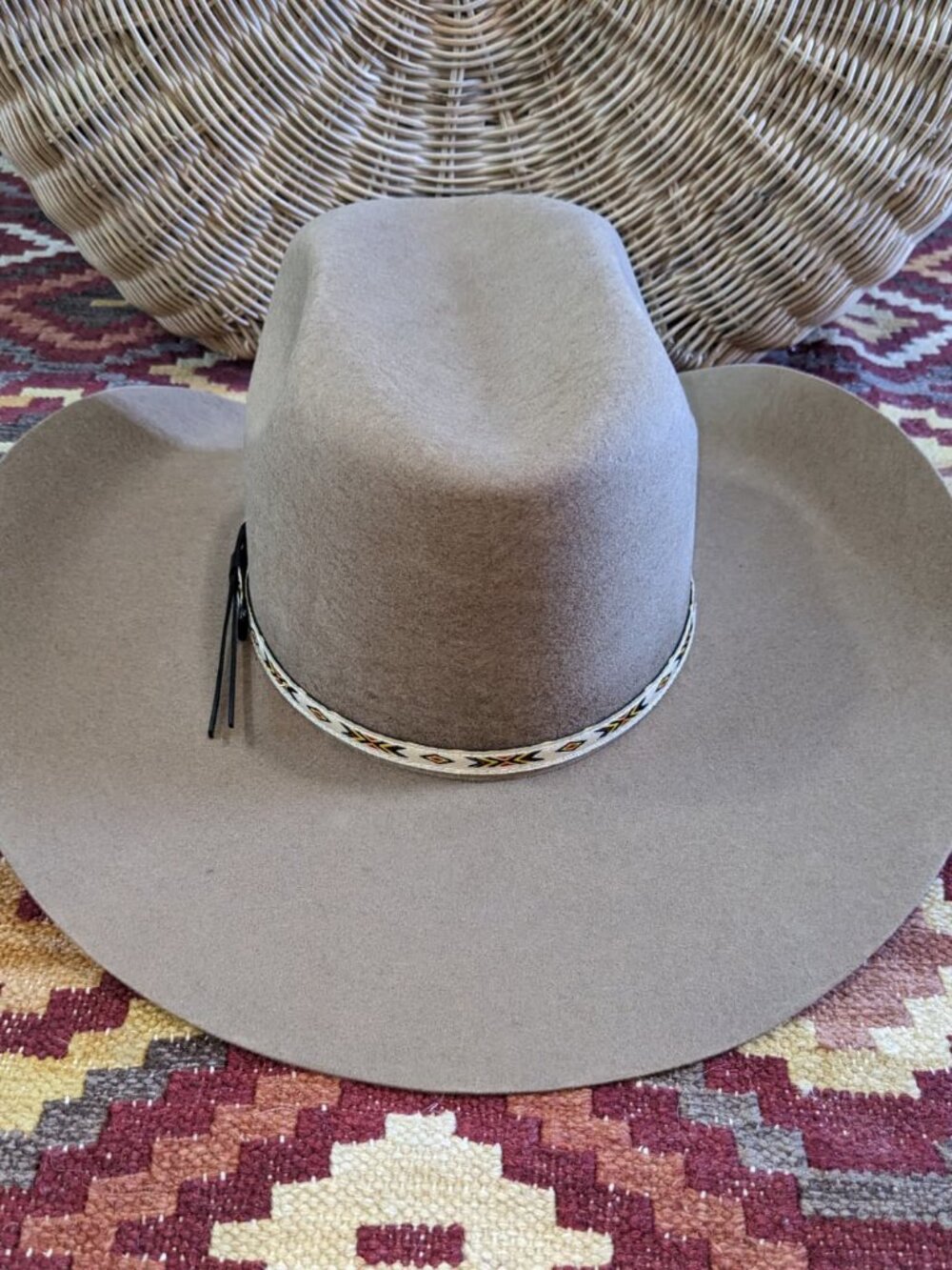 Resistol Hooey Day Money Felt Hat in Pecan 7 5/8 - Picture 3 of 4